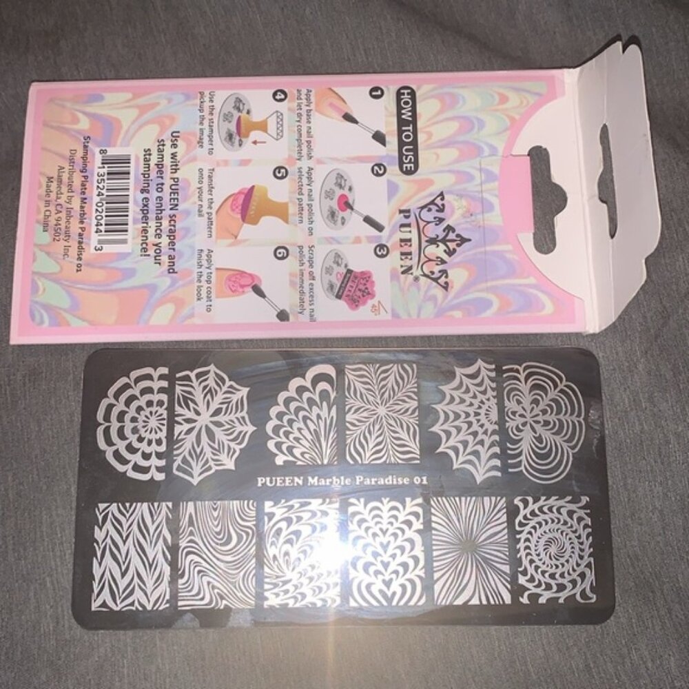 New PUEEN Nail Art Stamp Designer Plate